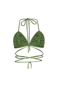 TOP BIQUÍNI CORDÕES LYCRA JOLIE VERDE