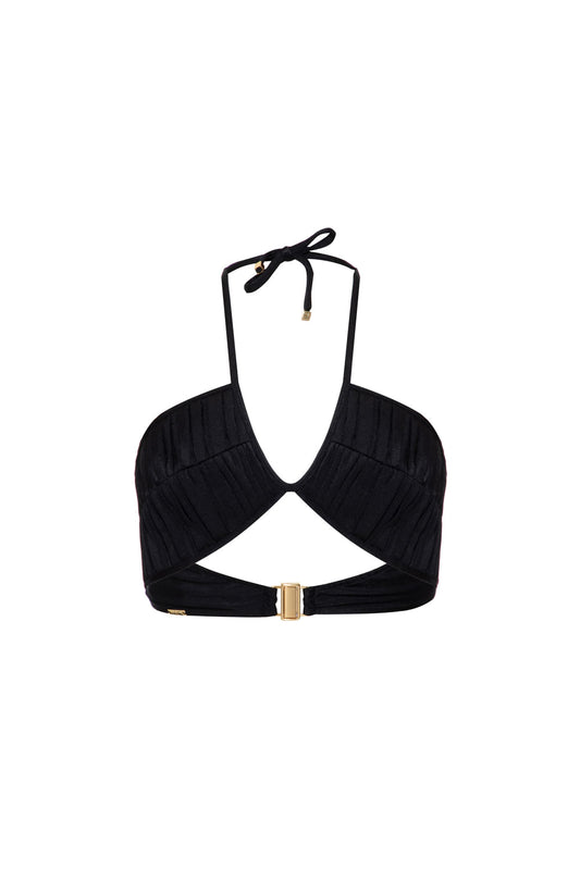 TOP BIQUÍNI PREGAS LYCRA JOLIE PRETO