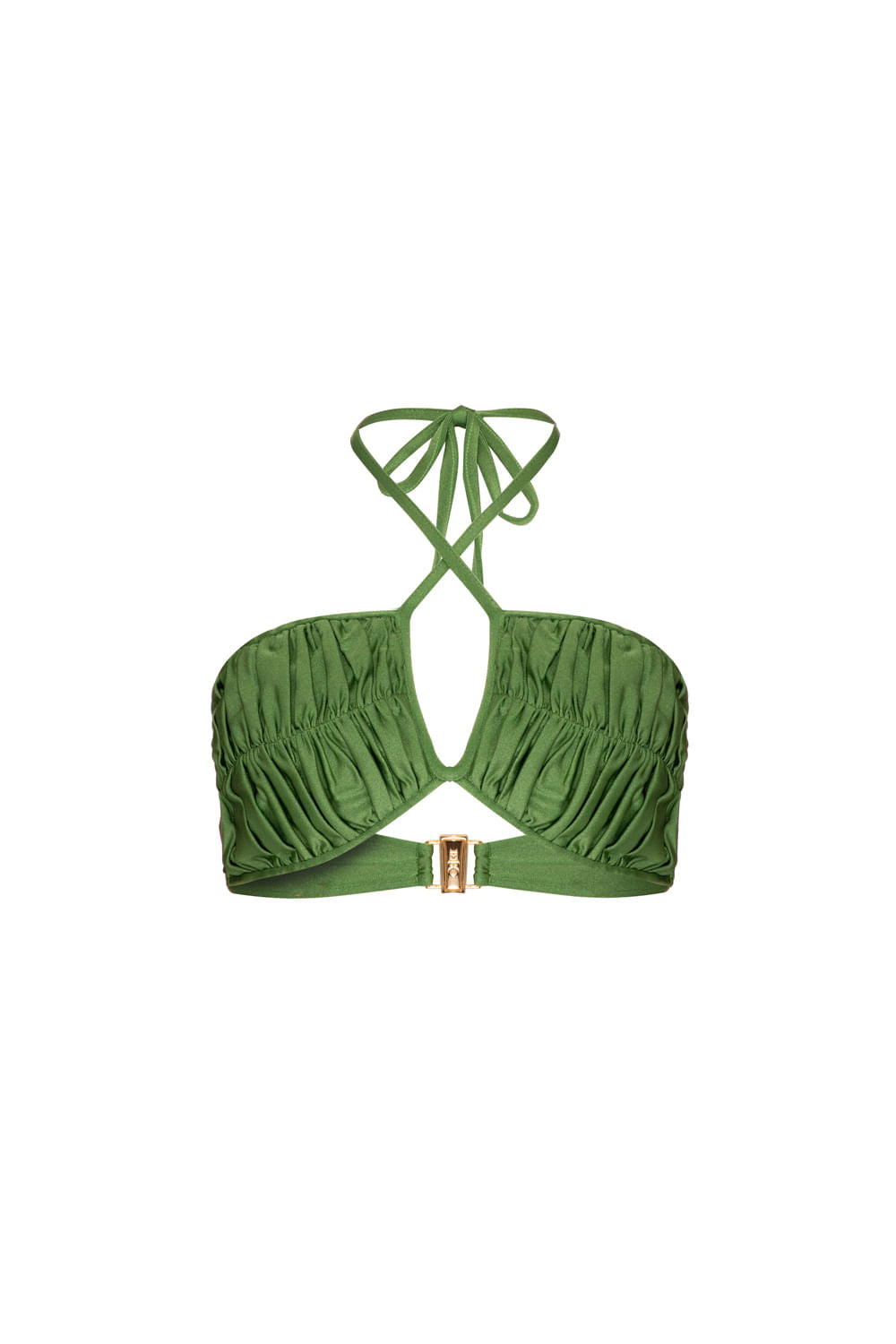 TOP BIQUÍNI PREGAS LYCRA JOLIE VERDE