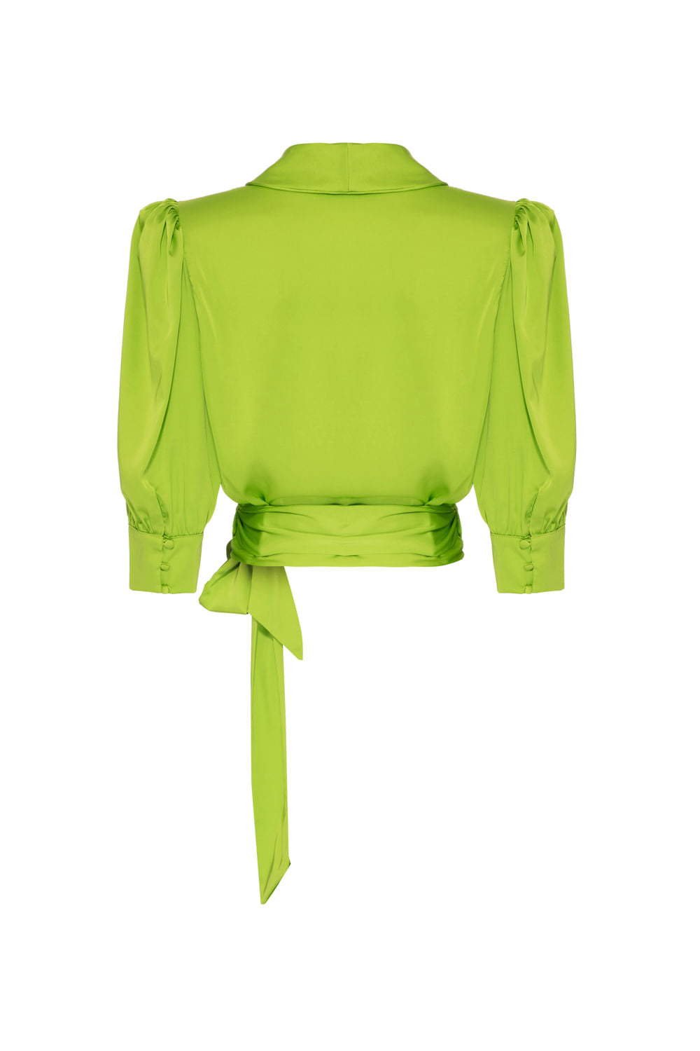 TOP CROPPED AMARRAÇÃO CETIM EUPHORIA VERDE