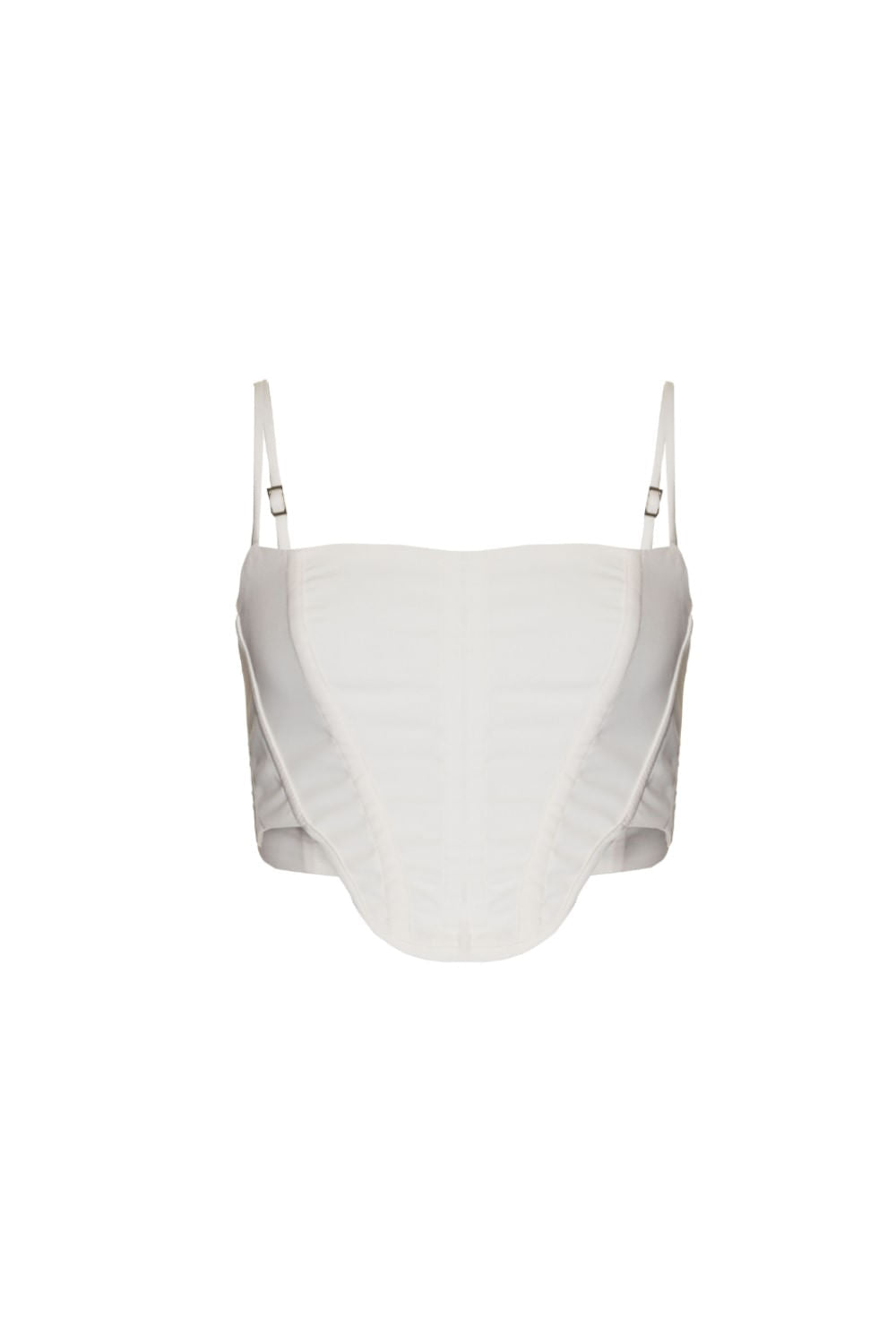 Top cropped crepe edie off white