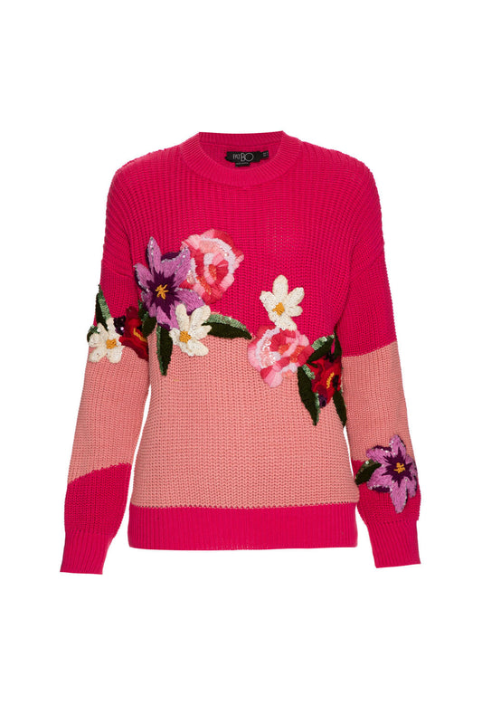 TRICOT BICOLOR MISS EMILY NUDE E ROSA CLARO