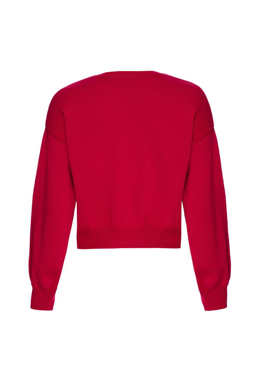 Tricot bordado botões miss emily pink