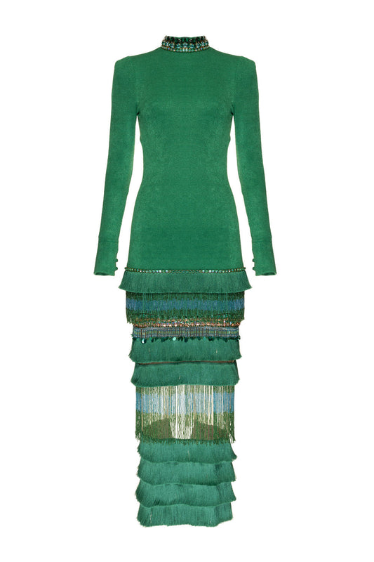 VESTIDO PATBO I23 VERDE