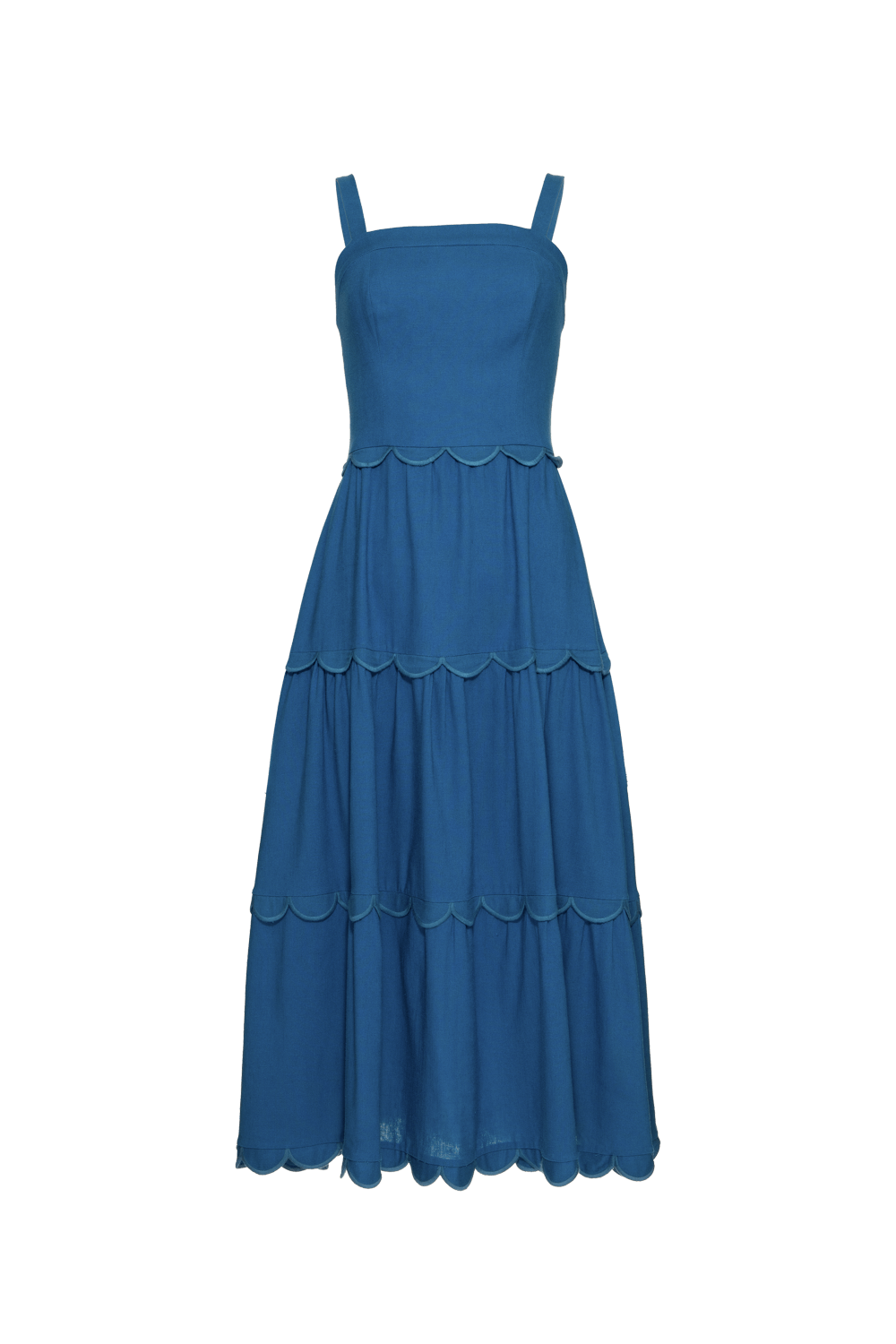 VESTIDO MÍDI LINHO NILO MATRON AZUL