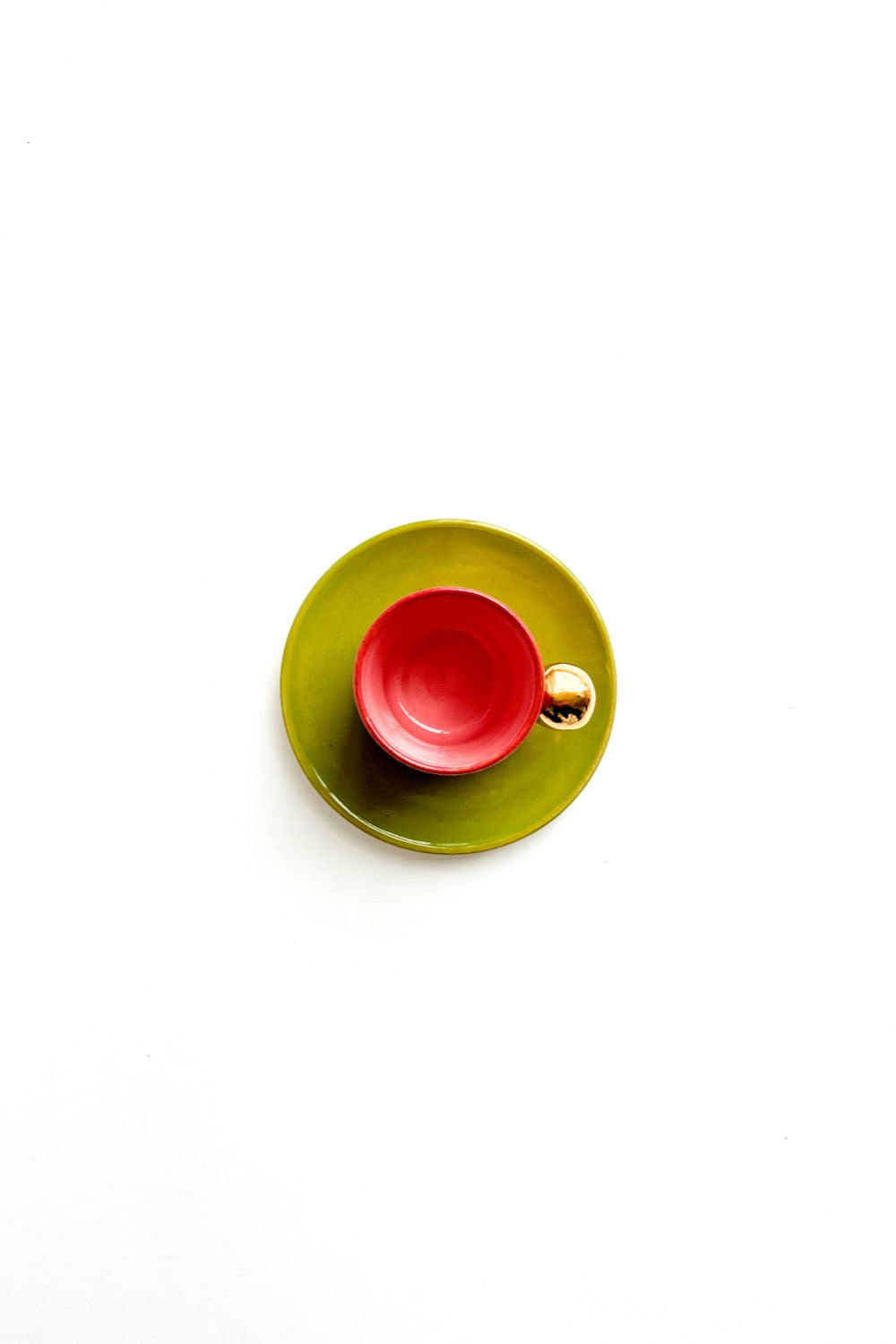 Xícara freesia pink/rosa/verde
