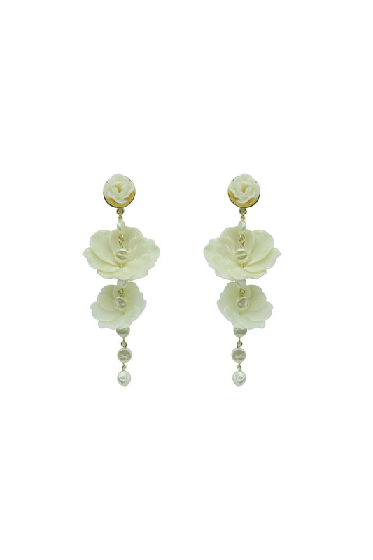 BRINCO PÉROLAS GARDÊNIA OFF WHITE