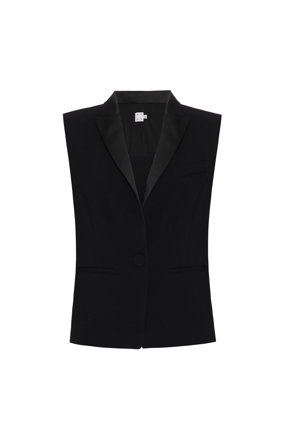 COLETE CROPPED CLASSIC CREPE PRETO