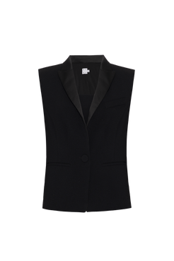 COLETE CROPPED CLASSIC CREPE PRETO
