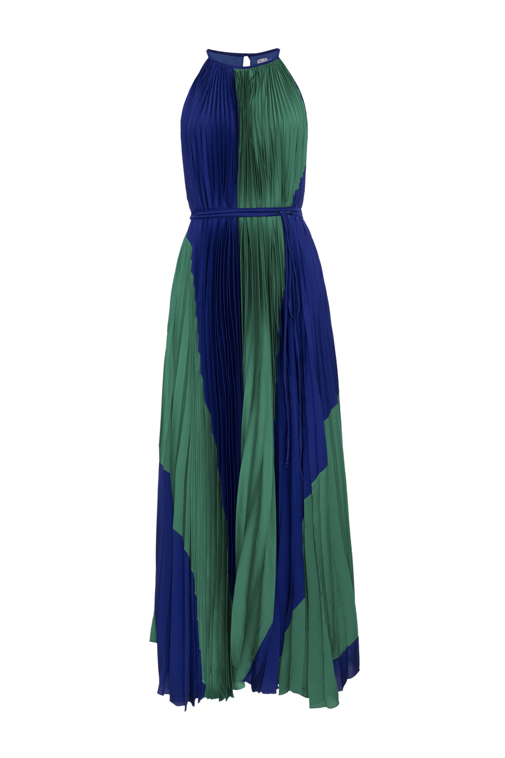 Vestido longo cetim fatiha verde