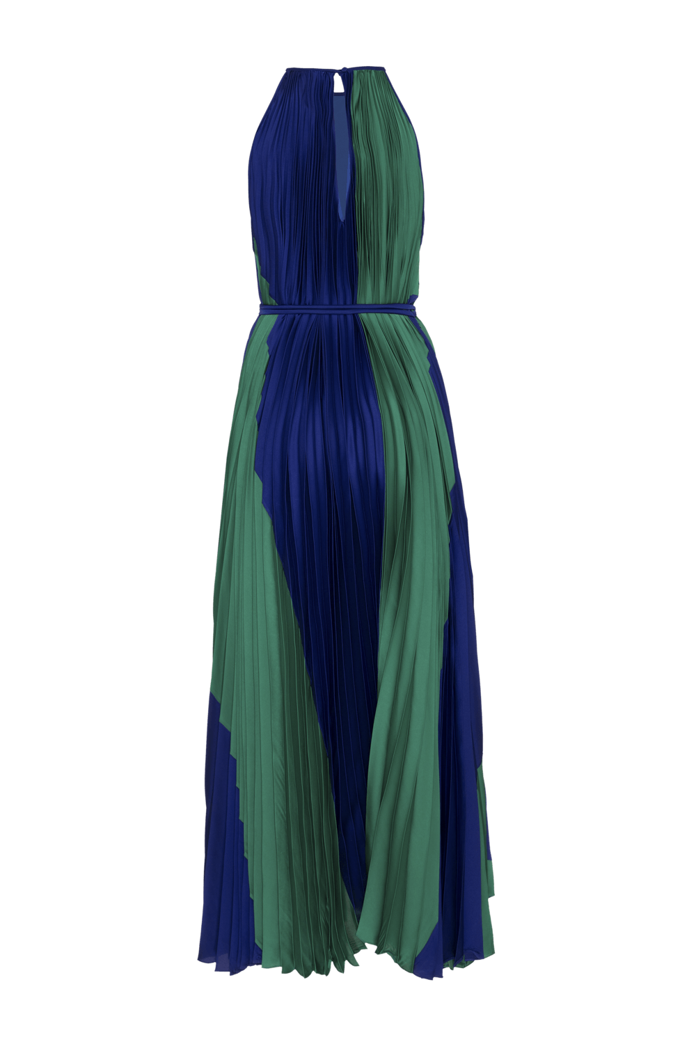 Vestido longo cetim fatiha verde