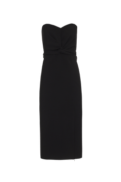 Vestido mídi classic crepe preto