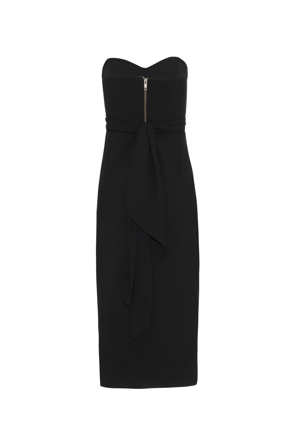 Vestido mídi classic crepe preto