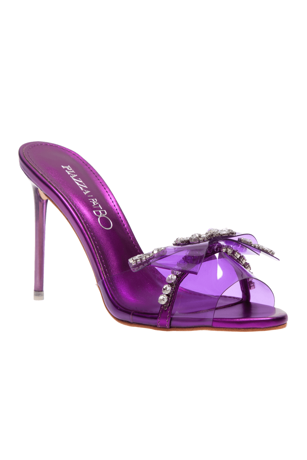 MULE CINDERELA SALTO FINO ROXO