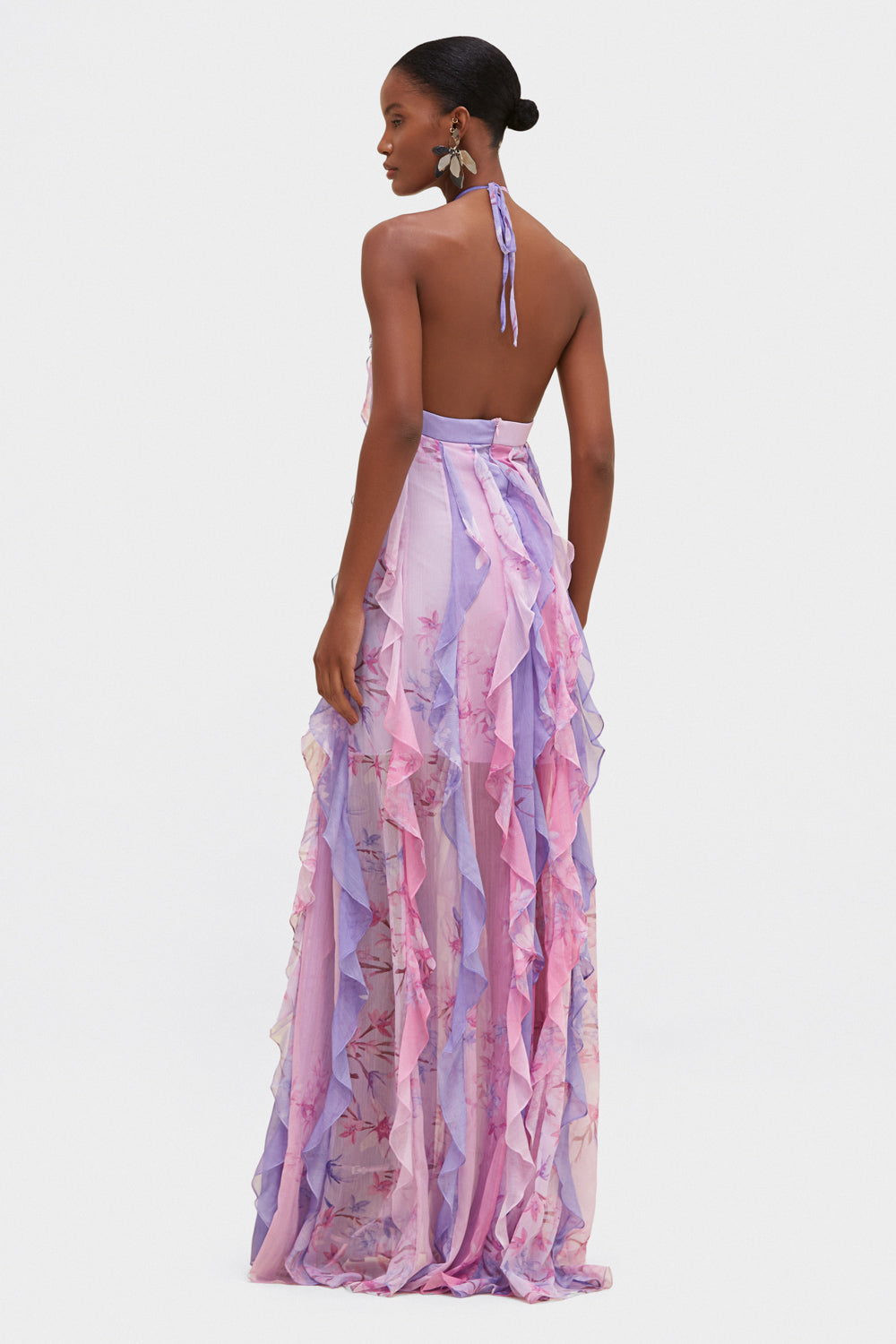 VESTIDO LONGO PATBO I24 LILAS