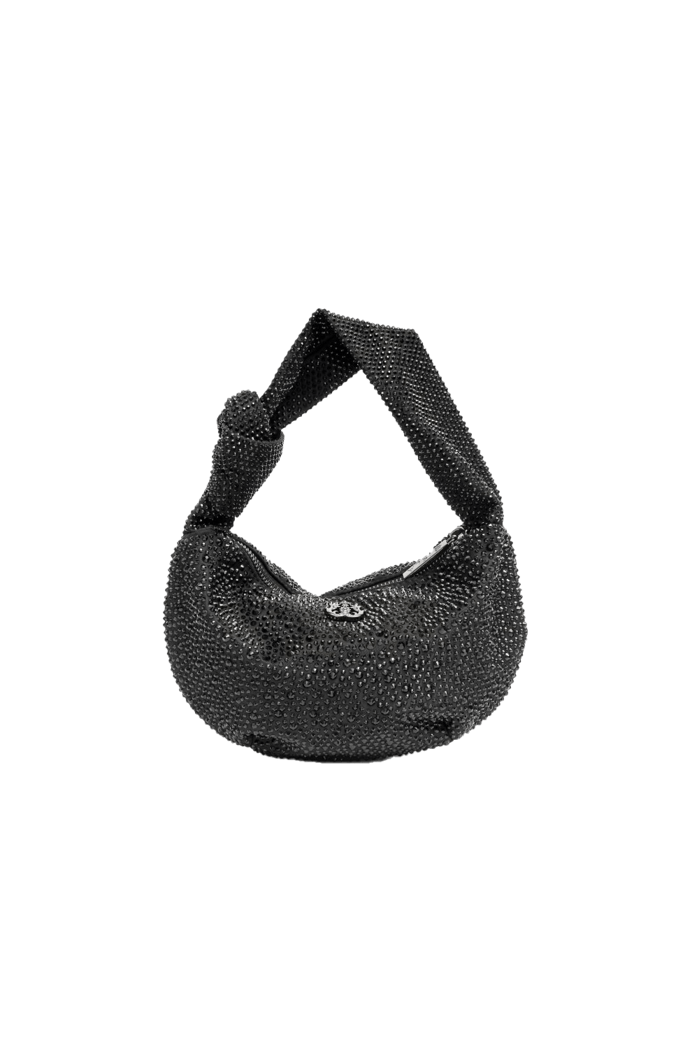 MINI BOLSA ELLE TORÇÃO CRISTAIS
 PRETO