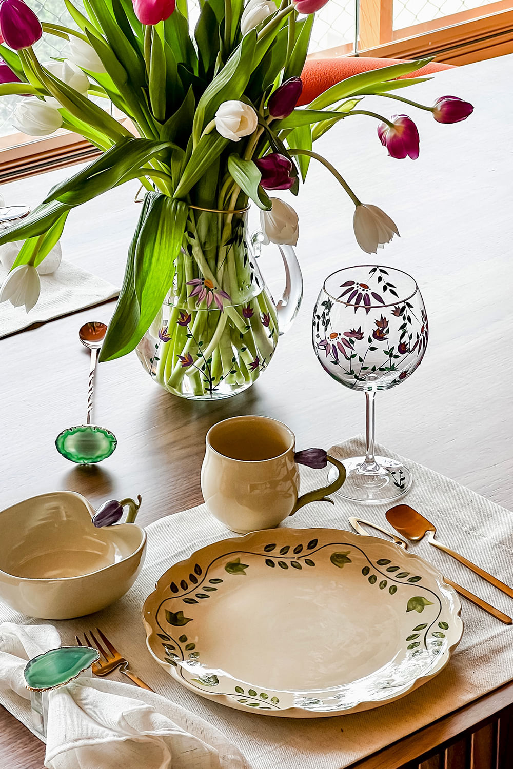 PRATO REFEIÇÃO TULIP GARDEN NATURAL