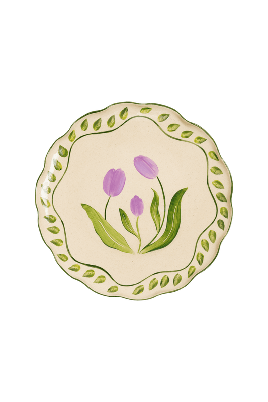 PRATO SOBREMESA TULIP GARDEN NATURAL