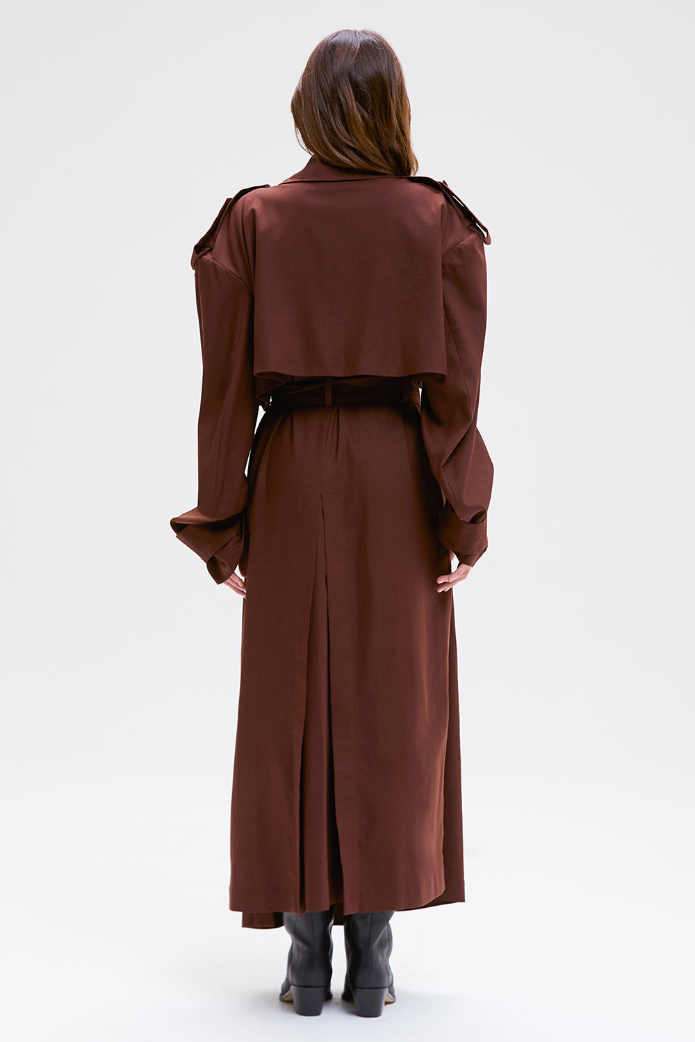 CASACO LINEN INTENSE RUST  MARROM