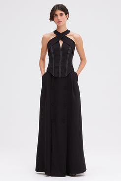 SAIA LONGA MODERN TWILL  PRETO
