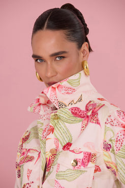 JAQUETA ORCHID BLOOM DENIM
 ROSE