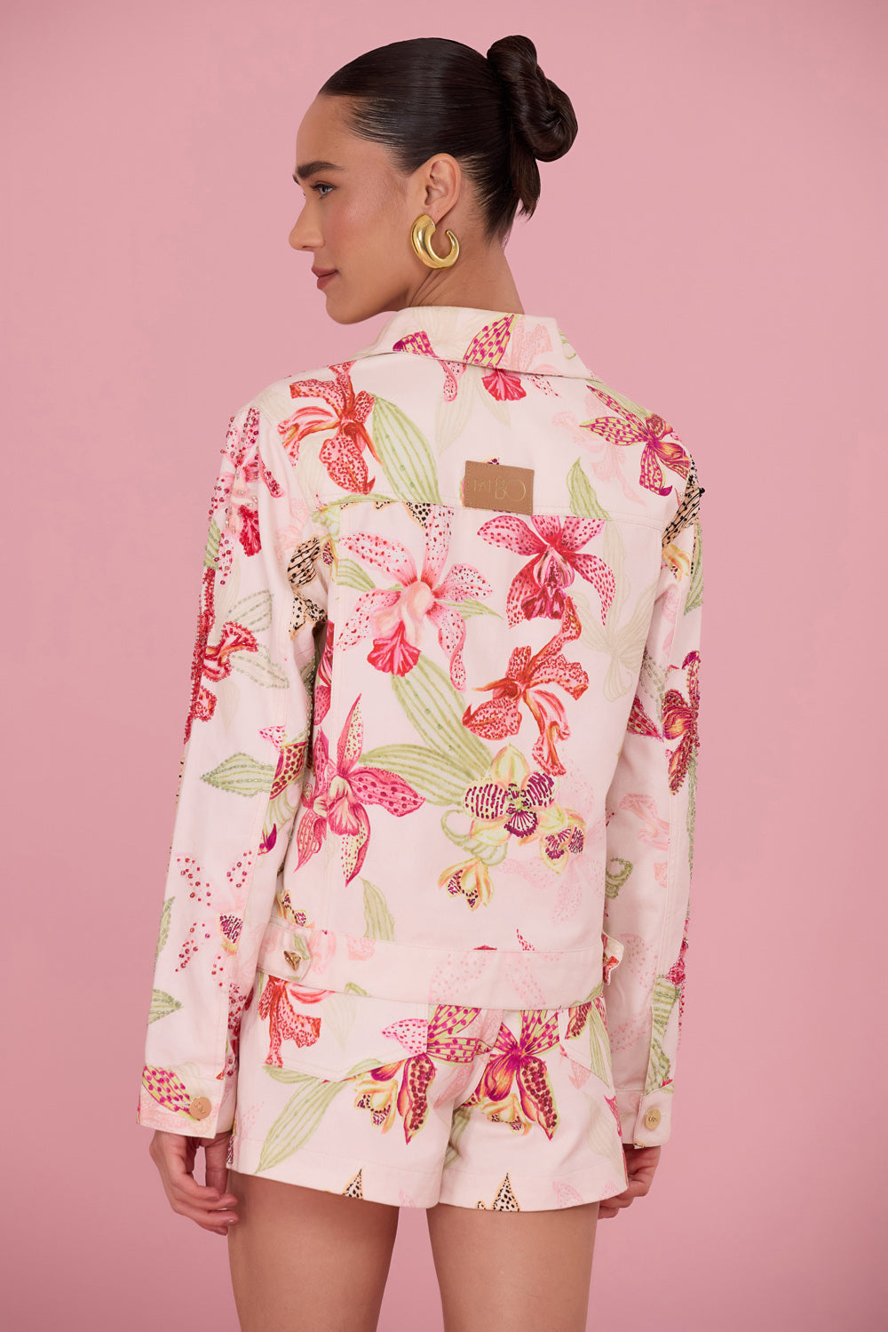 JAQUETA ORCHID BLOOM DENIM
 ROSE