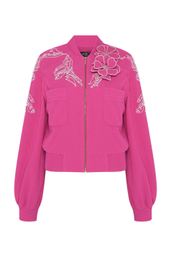 JAQUETA BREEZE JACQUARD ROSA