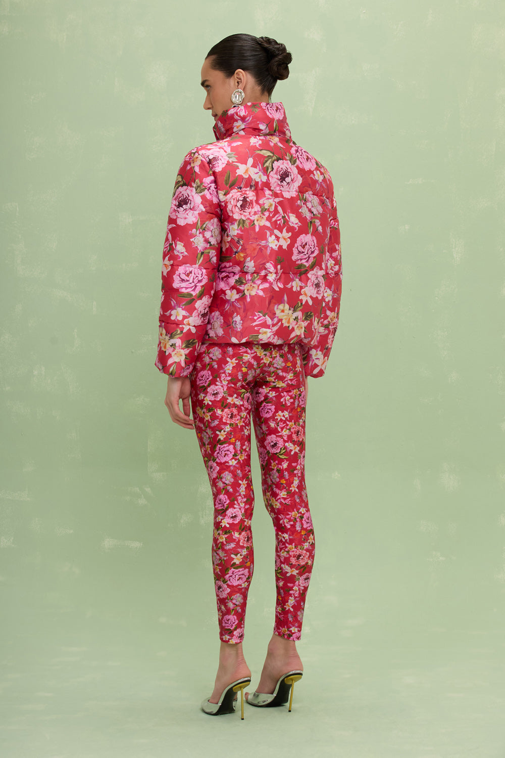 CALÇA LEGGING PEONY VERMELHO