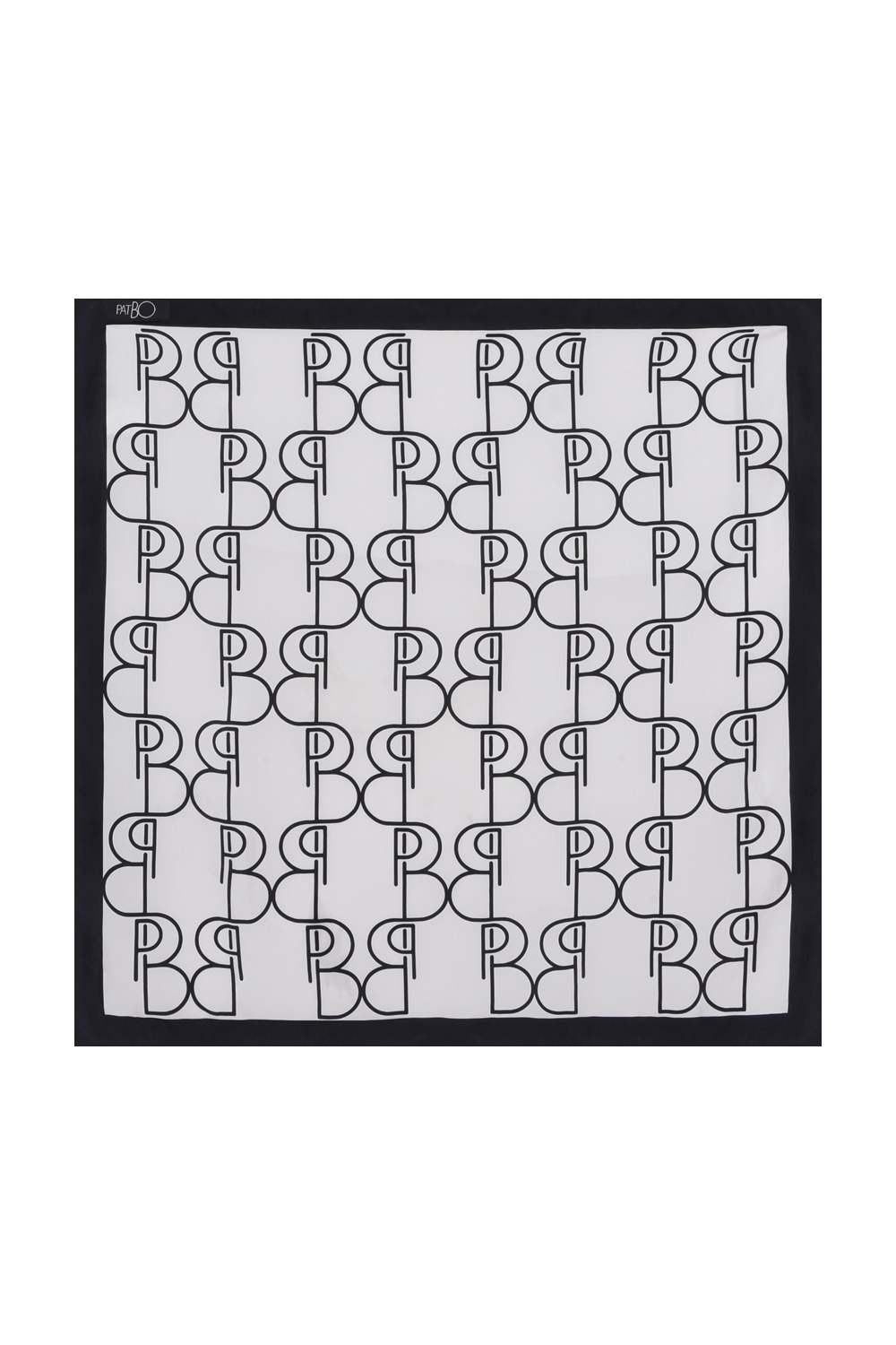 LENÇO SEDA PATBO OFF WHITE