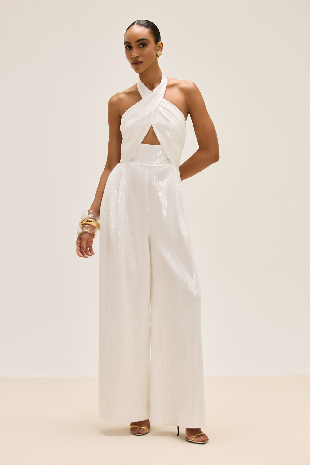 MACACÃO PAETÊ HALO OFF WHITE