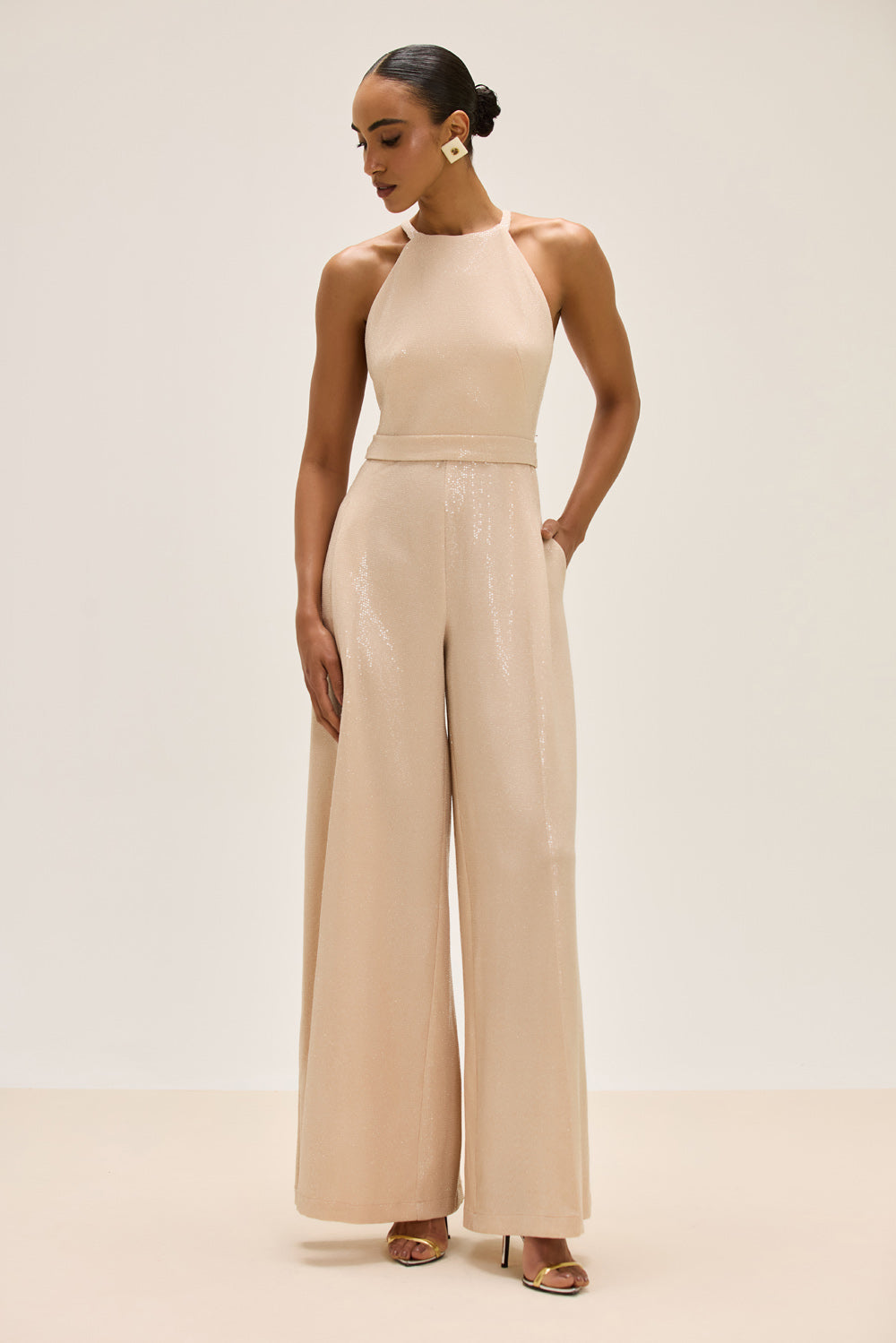 MACACÃO MALHA PHASES DOURADO