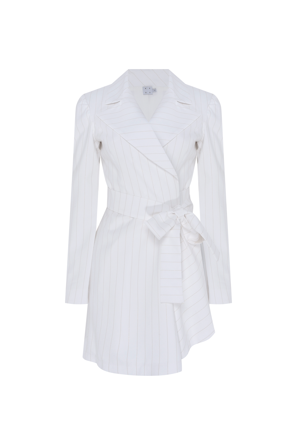 MACACÃO CURTO METALLIC STRIPE PULSE  OFF WHITE