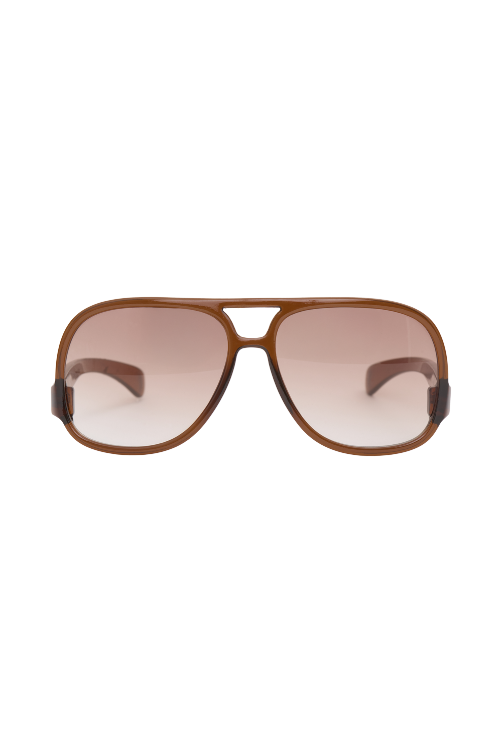 ÓCULOS AVIADOR MARROM LENTE DEGRADE