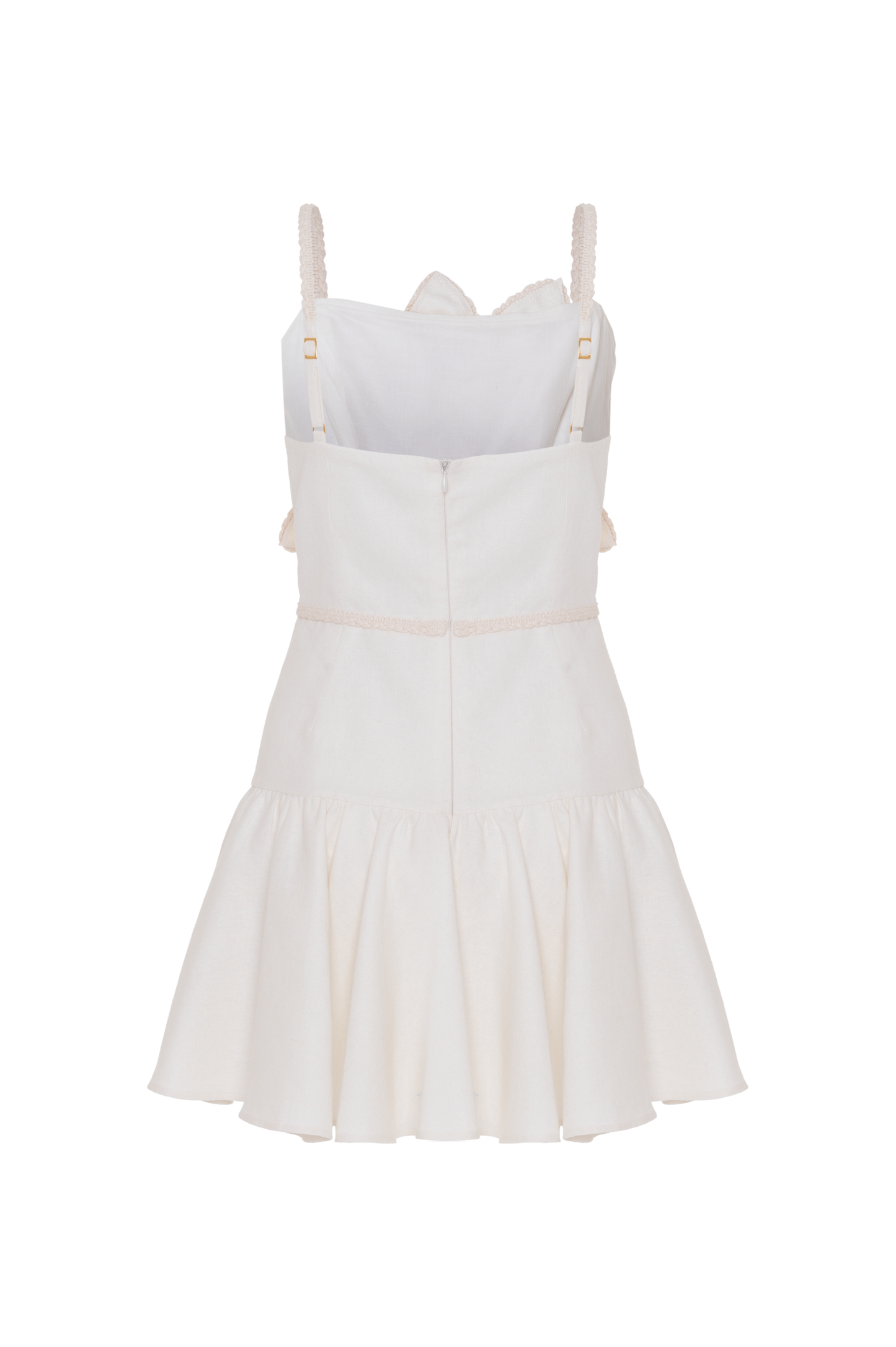 VESTIDO CURTO LINHO TROPIC OFF WHITE