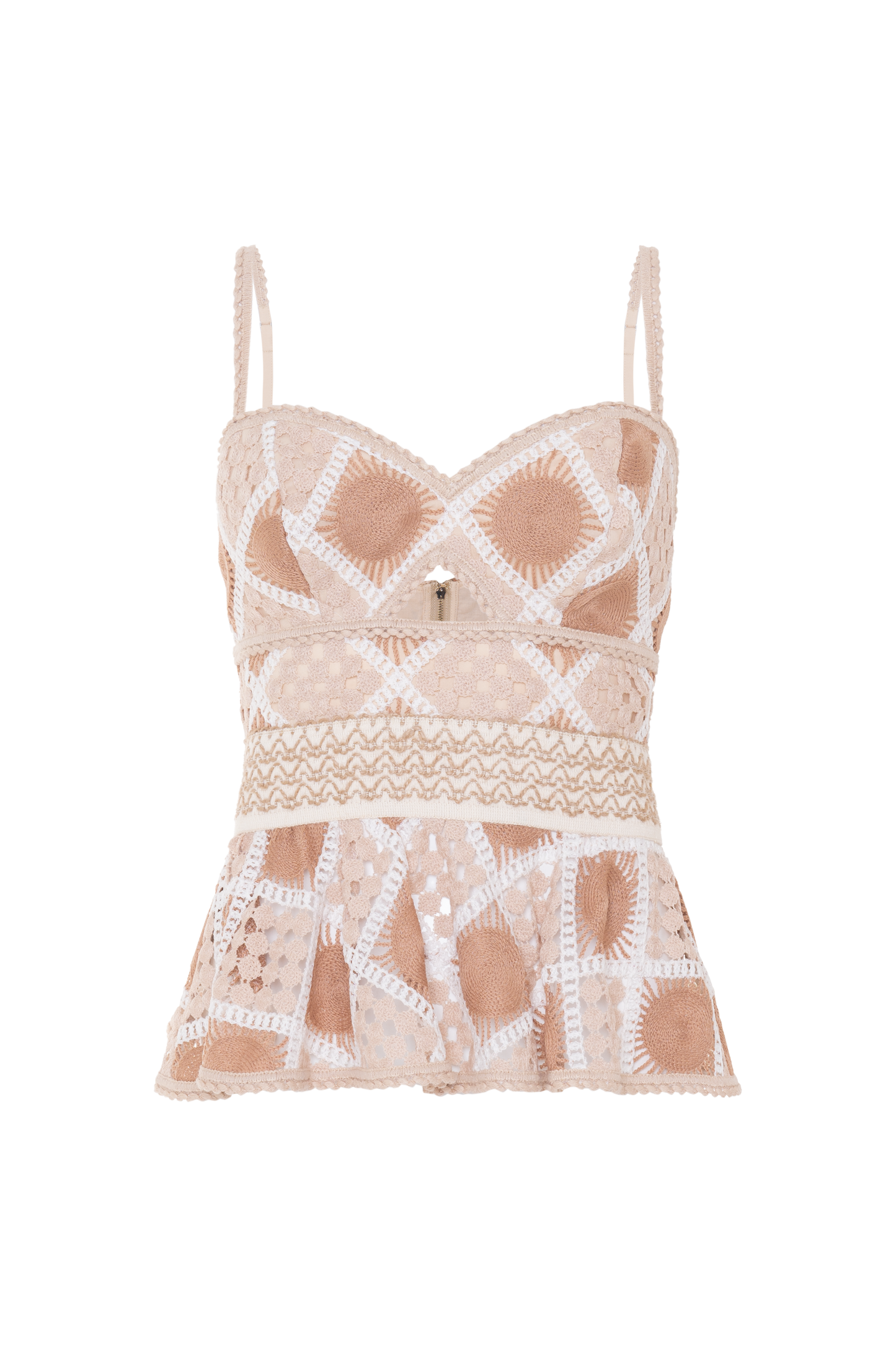 TOP BOSSA CROCHET BEGE