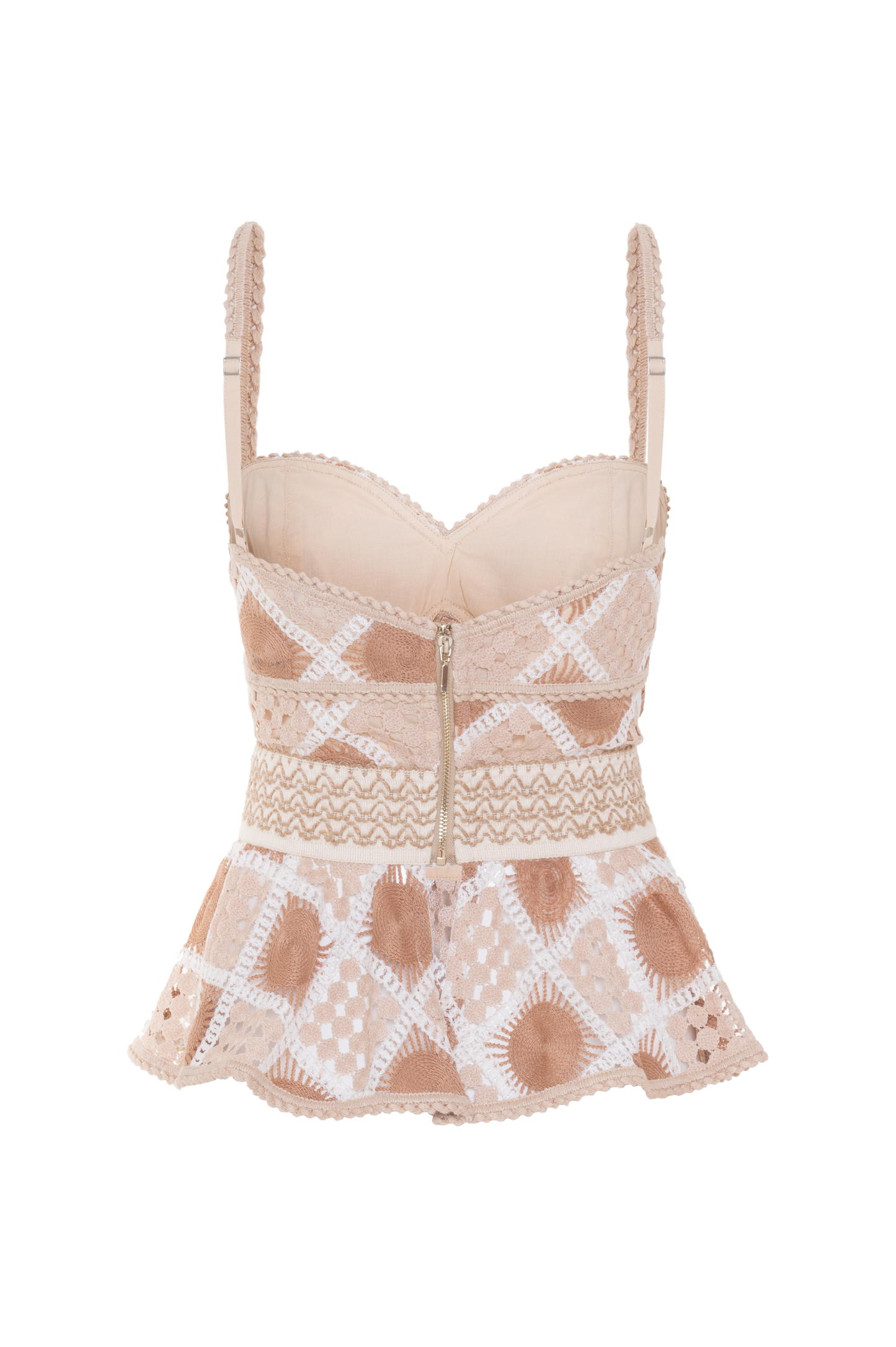 TOP BOSSA CROCHET BEGE