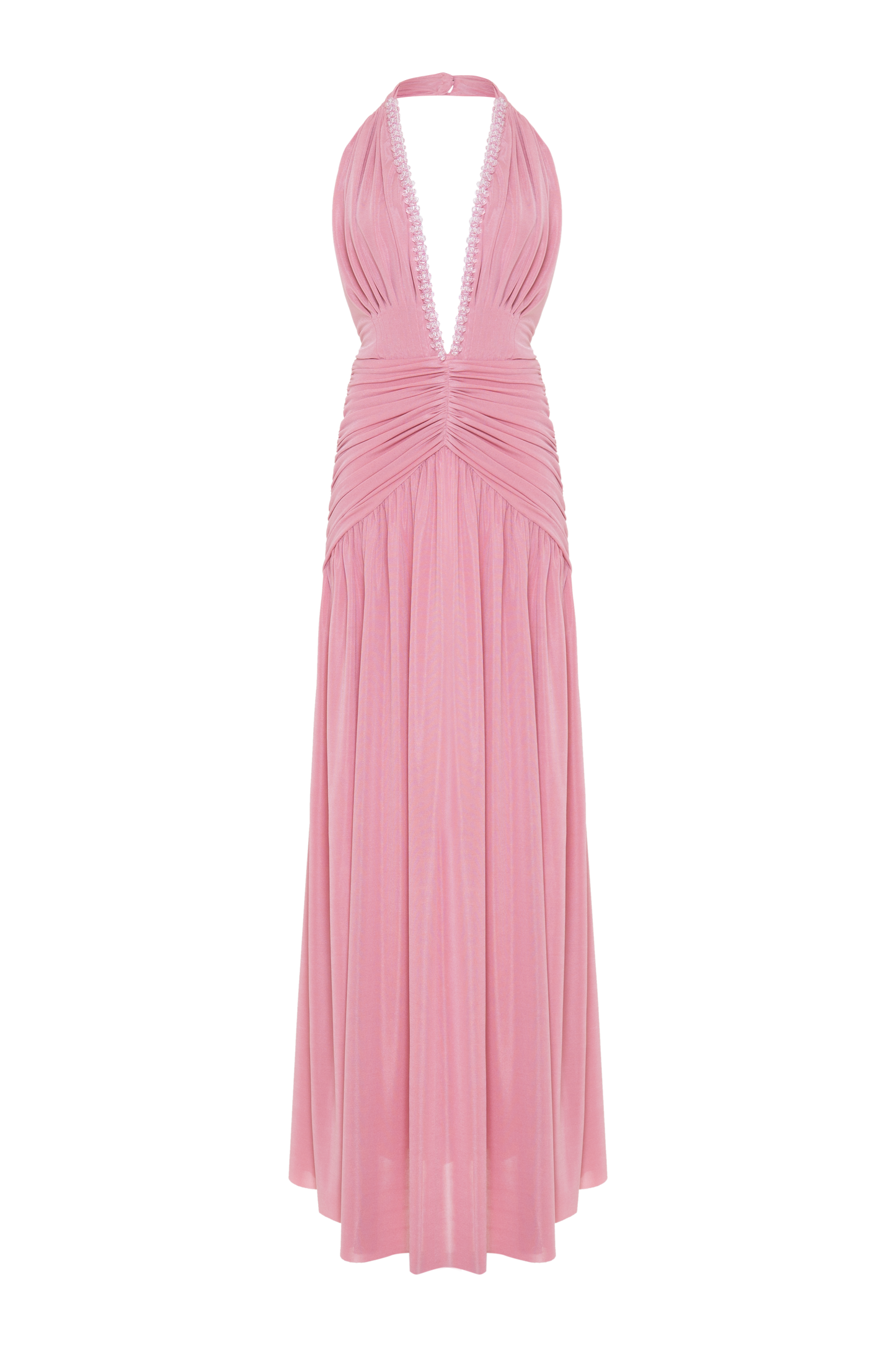 VESTIDO LONGO SUNKISSED JERSEY ROSA