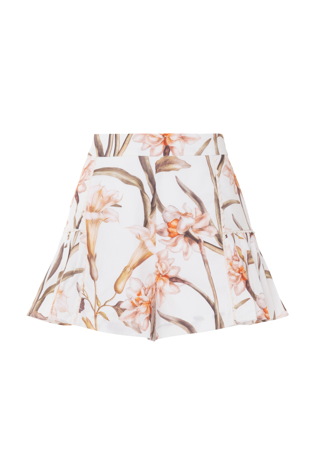 SHORT TRICOLINE NARCISSUS OFF WHITE