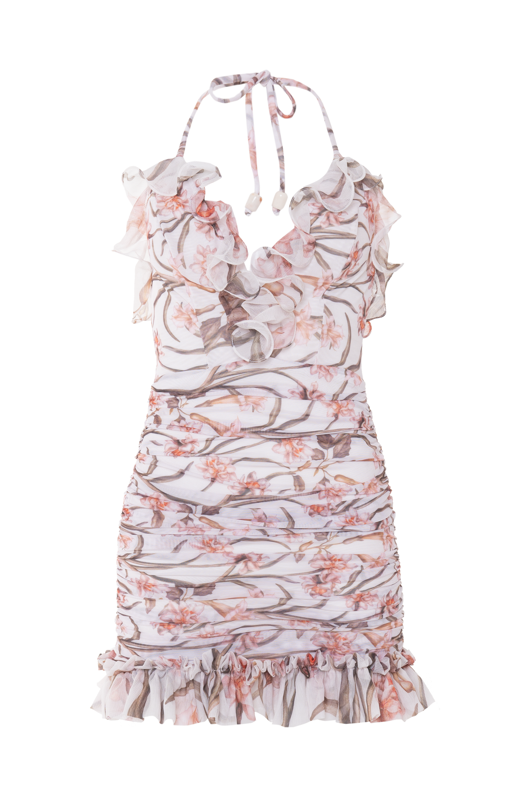 VESTIDO CURTO NARCISSUS OFF WHITE