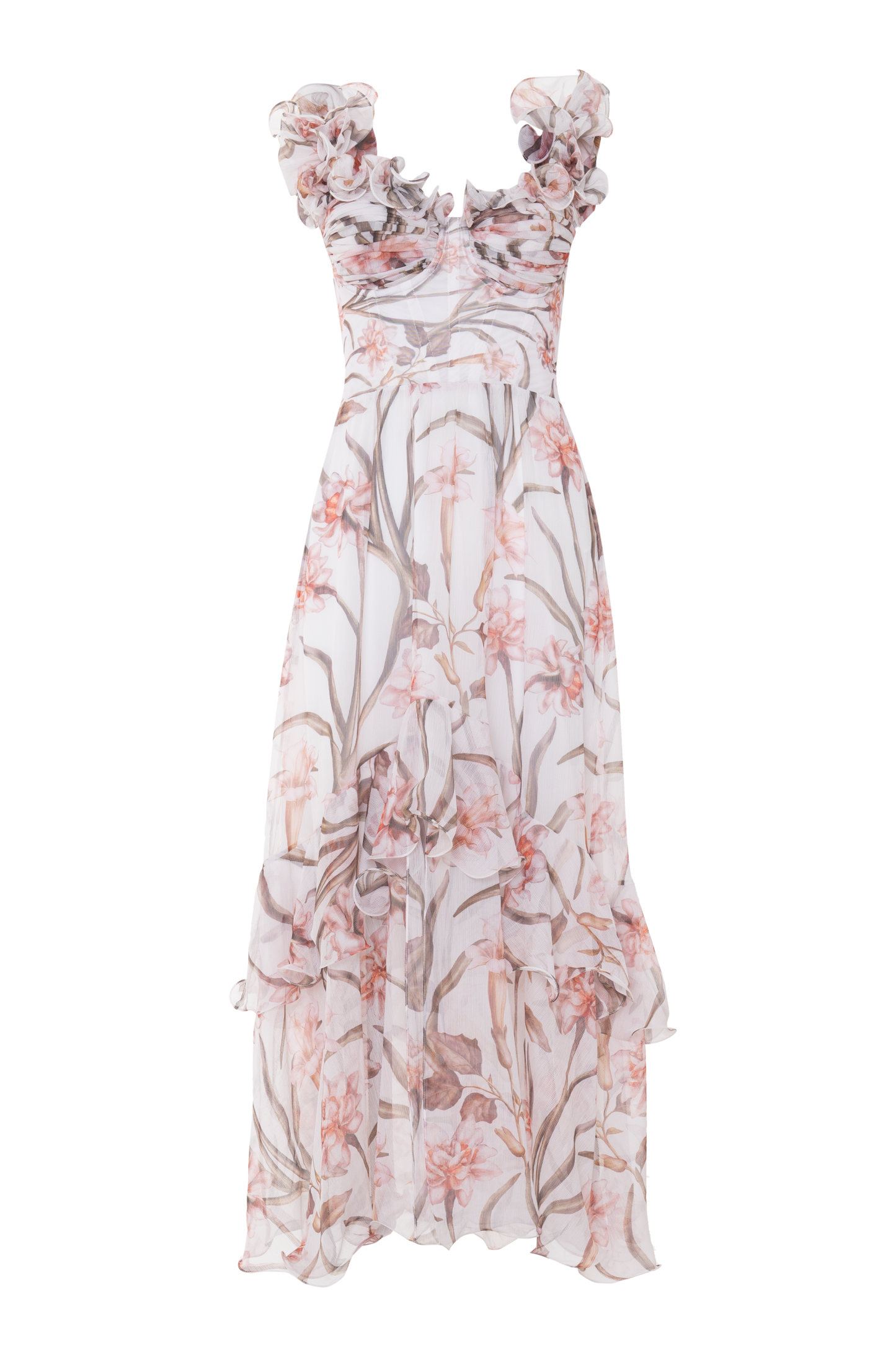 VESTIDO LONGO NARCISSUS OFF WHITE