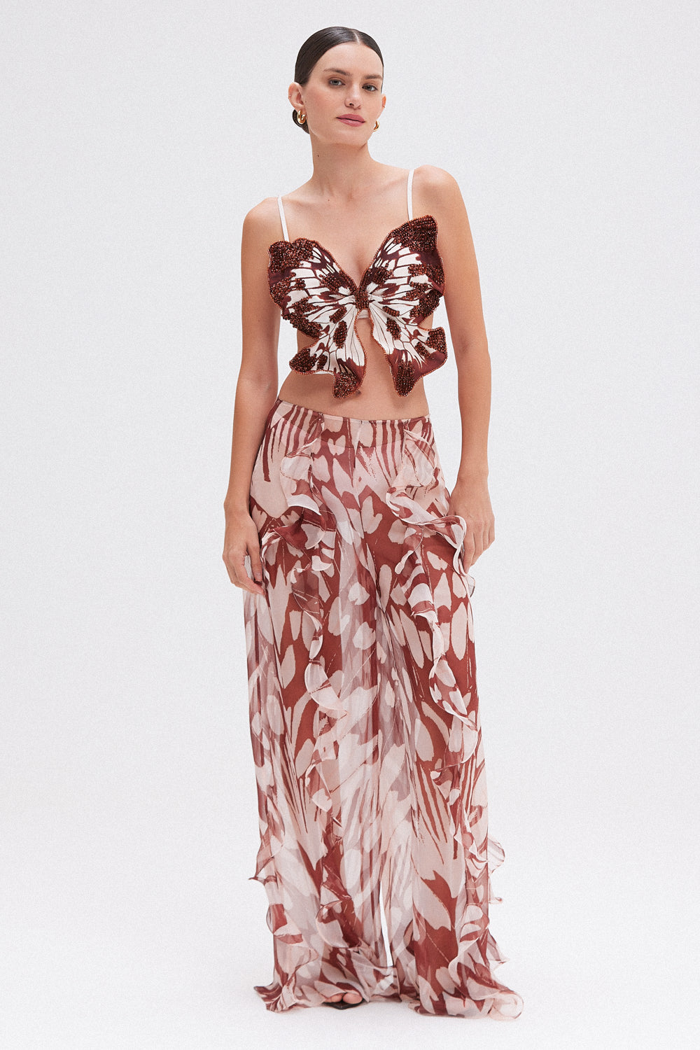 CALÇA BUTTERFLY MARROM