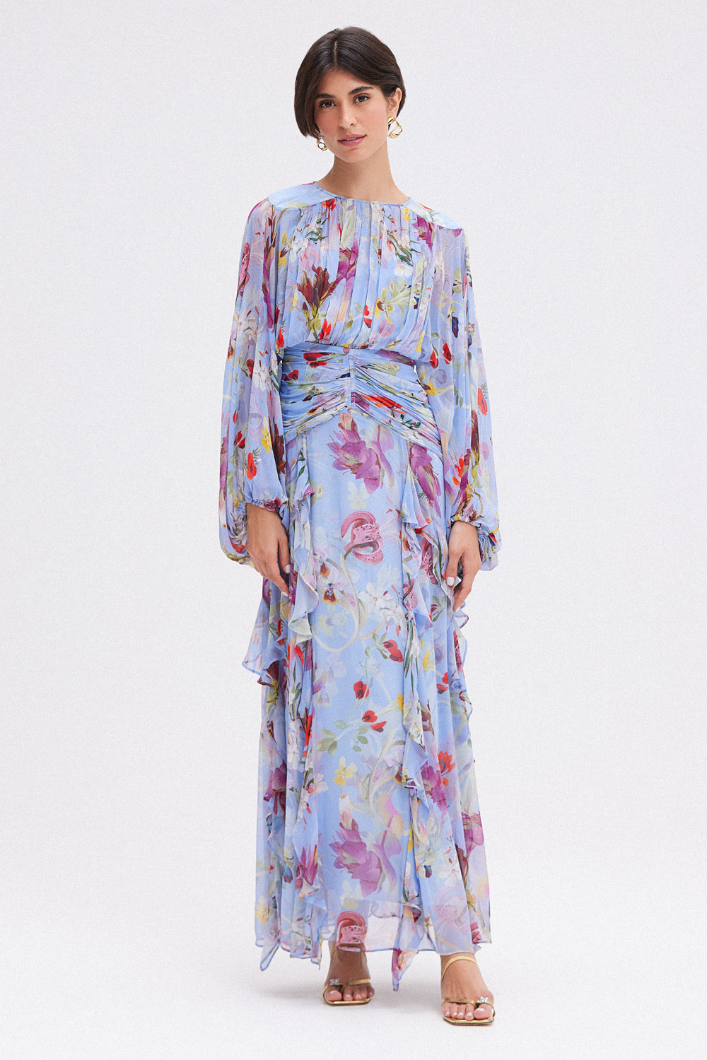 VESTIDO LONGO PATBO 25 AZUL
