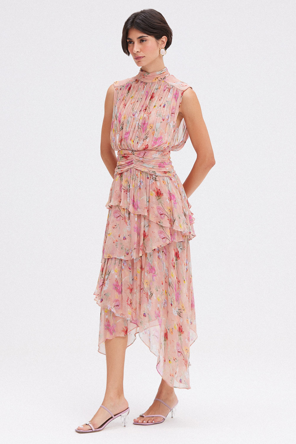 VESTIDO MIDI PATBO 25 LARANJA