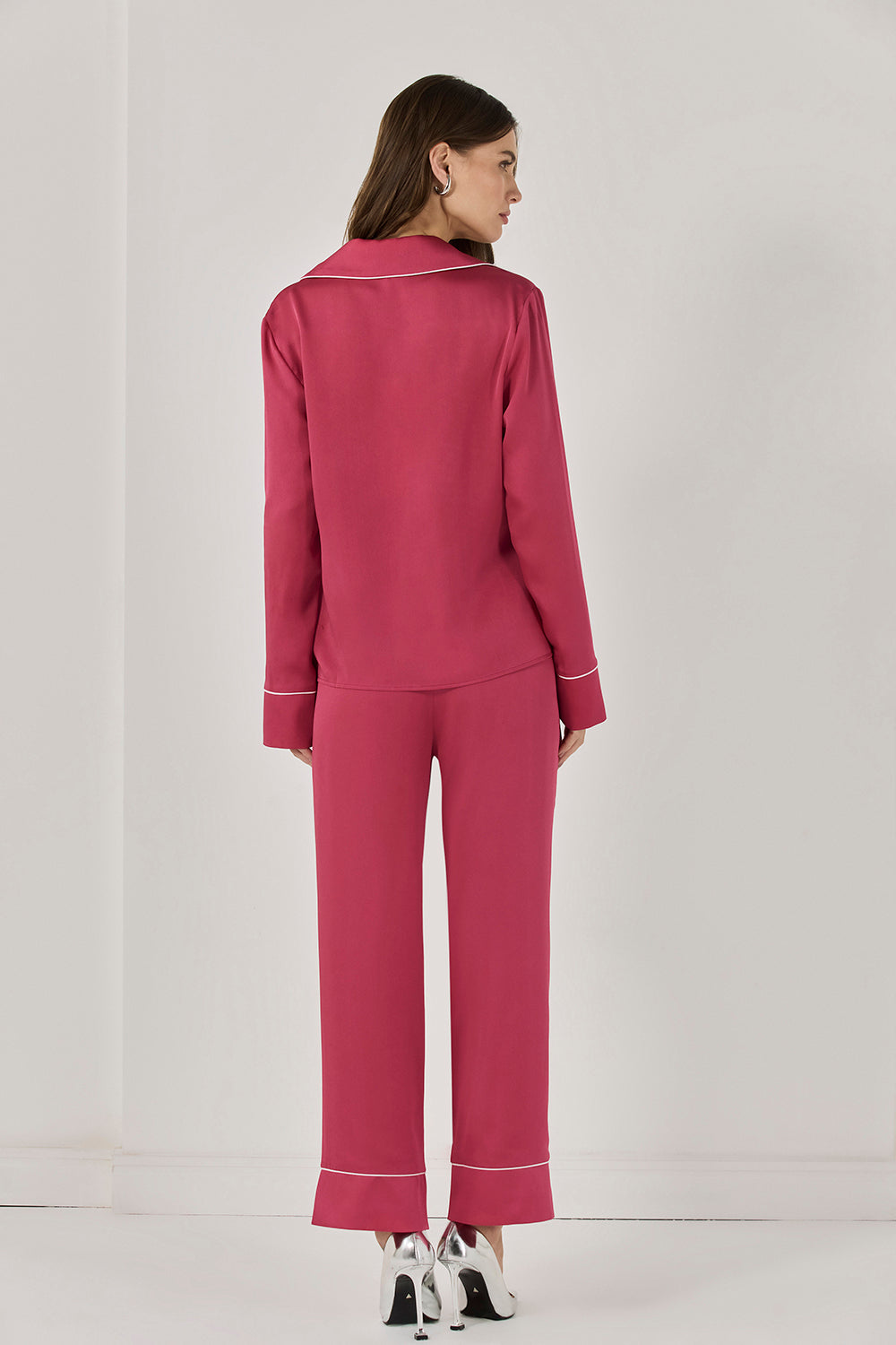 PIJAMA LISO LONGO  MAGENTA