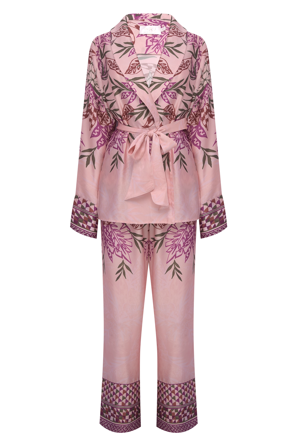 PIJAMA LONGO WATER LILY ROSA