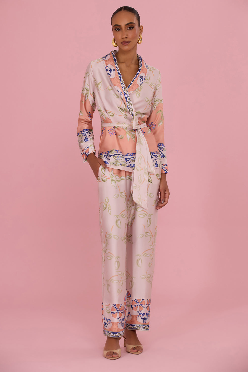 PIJAMA LONGO MAIZA BEGE