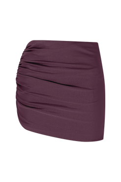 SAIA CURTA GROOVY LYCRA VERMELHO ESCURO