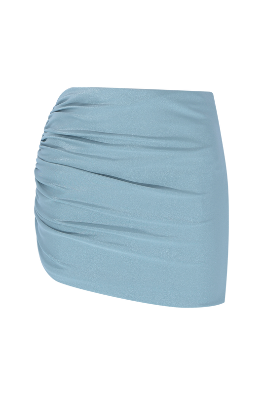 SAIA CURTA GROOVY LYCRA AZUL