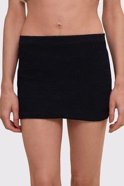 SAIA CURTA BREEZE JACQUARD PRETO