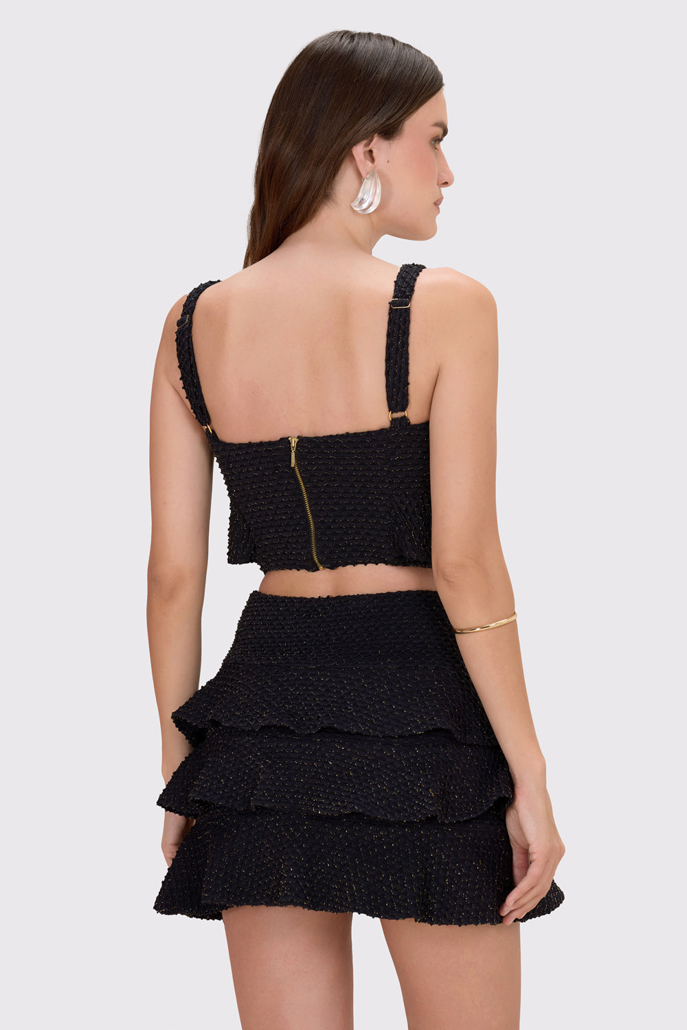 SAIA CURTA MALHA GAVEA PRETO